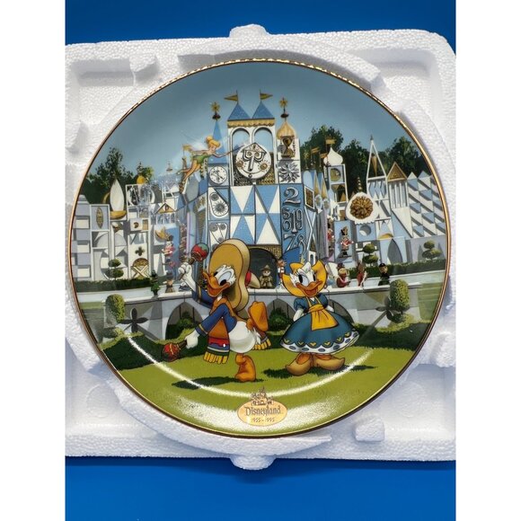 Disneyland's 40th Anniversary Plate It's A Small World The Bradford Exchange - Picture 2 of 7